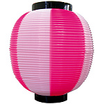 【九寸丸】ストライプカラーポリちょうちん (8881) ピンク白