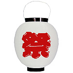 【八寸丸】お祭りポリちょうちん (8885) 祭 赤文字