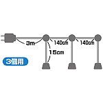 提灯用ソケット3個用 (9029)
