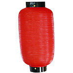 【六長】無地ちょうちん (9049) 赤