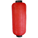 【博多長】無地ちょうちん (9055) 赤