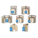 クイックメニュー (A4-8P中トジ) 黒 QM-5