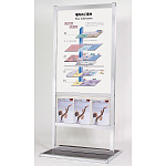 リーフレットサインスタンド SPX-856 (シルバー)