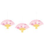 【2026年春】扇オーナメント3個セット(小桜) (No181-19)