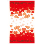 【2026年春】ウィンドウステッカー ハート 縦長タイプ (No181-6)