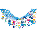 【2025年夏】ファンシーイルカプリーツハンガー (No178-23_05)