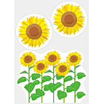 【2025年夏】ウィンドウステッカー(小) ひまわり (No178-07_08)