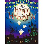 【2025年秋商品】バックスクリーンシート ブルーハロウィン(No179-0702)