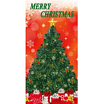 【2024年商品】ボタン付きタペストリーレッドクリスマス (No.043700)