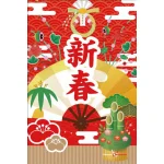 【2024年商品】ハーフタペストリー新春 (No.043720)