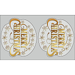 【2024年商品】ウィンドウステッカーメリークリスマス (No.043758)