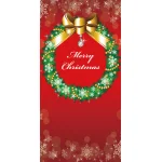 【2024年商品】タペストリー(防炎)クリスマスリース (No.044153)