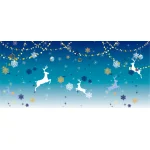 【2024年商品】ディスプレイシートトナカイ青 (No.045763)