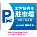 目を引くグラデーションで存在感のあるデザイン 駐車場向けデザインプレート看板 ブルー W600×H450 エコユニボード(SP-SMD753A-60x45U)