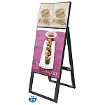 ブラック カタログケーススタンド看板 BKCSKシリーズ 規格： A2片面 ケース上部 (BKCSKD-A2K)