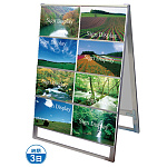 A3サイズ カードケーススタンド看板 規格:A3横×16枚 両面 (CCSK-A3Y16R)