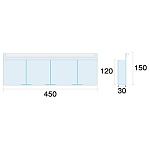 ■パンフレットケース部寸法図