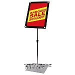 インフォメーションアクリルスタンド 規格:A3縦ホワイト(伸縮式) (INFA150-A3TW)