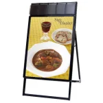 屋内用パンフレットケース付 ポスターグリップスタンド看板 PGSKP(屋内用)シリーズ