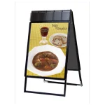 屋内用パンフレットケース付 ポスターグリップスタンド看板 PGSKP(屋内用)シリーズ