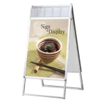 屋内用パンフレットケース付 ポスターグリップスタンド看板 PGSKP(屋内用)シリーズ