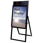 屋内用パンフレットケース付 ポスターグリップスタンド看板 PGSKP(屋内用)シリーズ