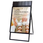 屋内用パンフレットケース付 ポスターグリップスタンド看板 PGSKP(屋内用)シリーズ