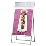 屋内用パンフレットケース付 ポスターグリップスタンド看板 PGSKP(屋内用)シリーズ