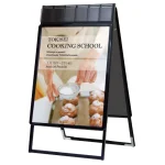 屋内用パンフレットケース付 ポスターグリップスタンド看板 PGSKP(屋内用)シリーズ