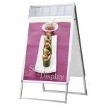 屋内用パンフレットケース付 ポスターグリップスタンド看板 PGSKP(屋内用)シリーズ