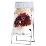 屋内用パンフレットケース付 ポスターグリップスタンド看板 PGSKP(屋内用)シリーズ