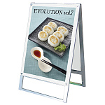 化粧ビス式ポスター用スタンド看板 A1 両面 ホワイト (PSSK-A1RW)