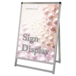 バリウススタンド看板 ACタイプ A1タテ(ロータイプ) シルバー 片面 (VASKAC-A1LK)