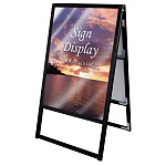 バリウススタンド看板 ACタイプ A1タテ ブラック 両面 (BVASKAC-A1R)