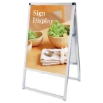 バリウススタンド看板 ACタイプ B2タテ シルバー 両面 (VASKAC-B2R)