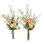 光触媒 人工観葉植物 造花 仏花リリー2個セット (高さ45cm)