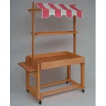 ナチュラルBOXワゴン　サイドテーブル付