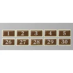 テーブルナンバー 和風タイプ BJ24 オークー No.24