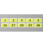 テーブルナンバー 和風タイプ BJ26 蛍光 No.13