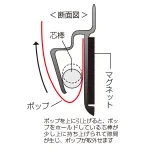 SPラック マグネット付 シルバー 75mm~1000mm 9種類