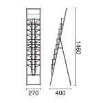 カタログスタンド A4 10段