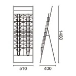 カタログスタンド A4 10段