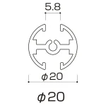 タペストリーバー シルバー