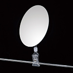 クリップ付アクリルミラー楕円 小クリップ