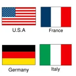 国旗シール 10セット