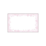 16-1710 カード 花枠 名刺サイズ