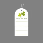 19-702 スーパー提札 クローバー (50枚1袋)