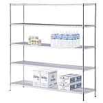 ワイヤーラックH2100 重量棚5段 W1212