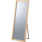 【在庫限り廃番】木製ワイドスタンドミラー(鏡5mm) ナチュラル