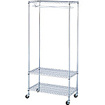 ワイヤーラック H1900 棚・丸バー展開 W1219